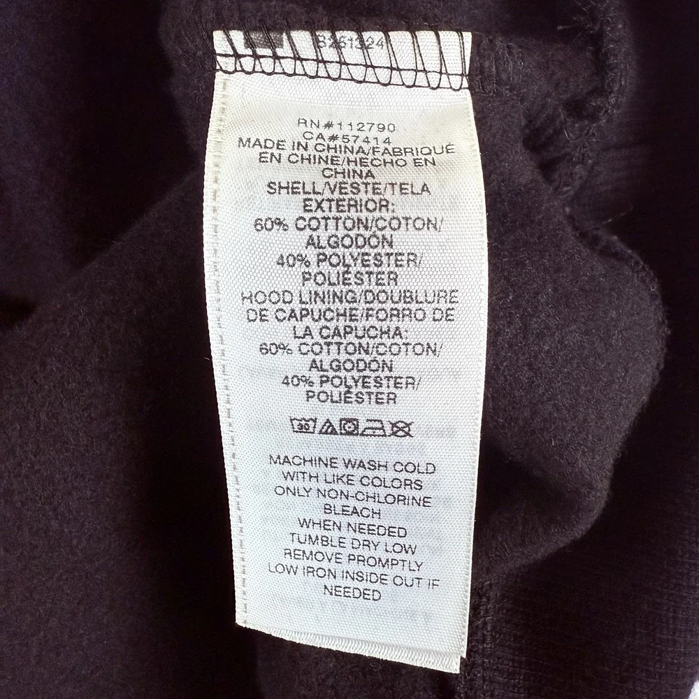 True Religion Contrast Panel Pullover Hoodie Men's XL Jet Black‎ Long Sleeve New